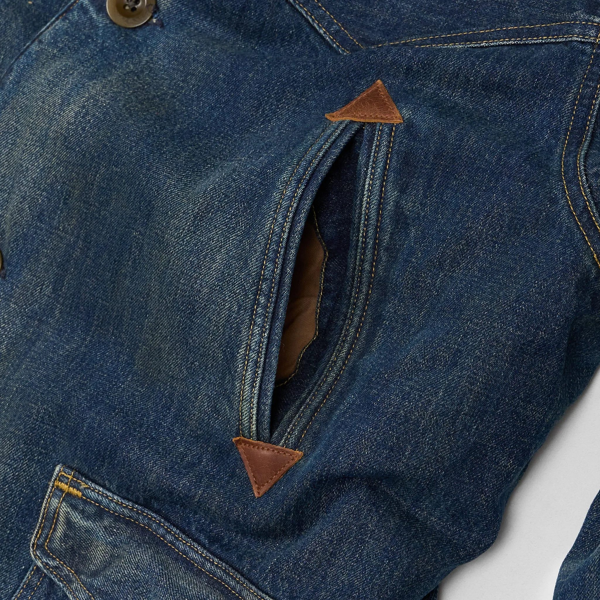 Double RL Hitching Fleece- Denim Ranch Jacket