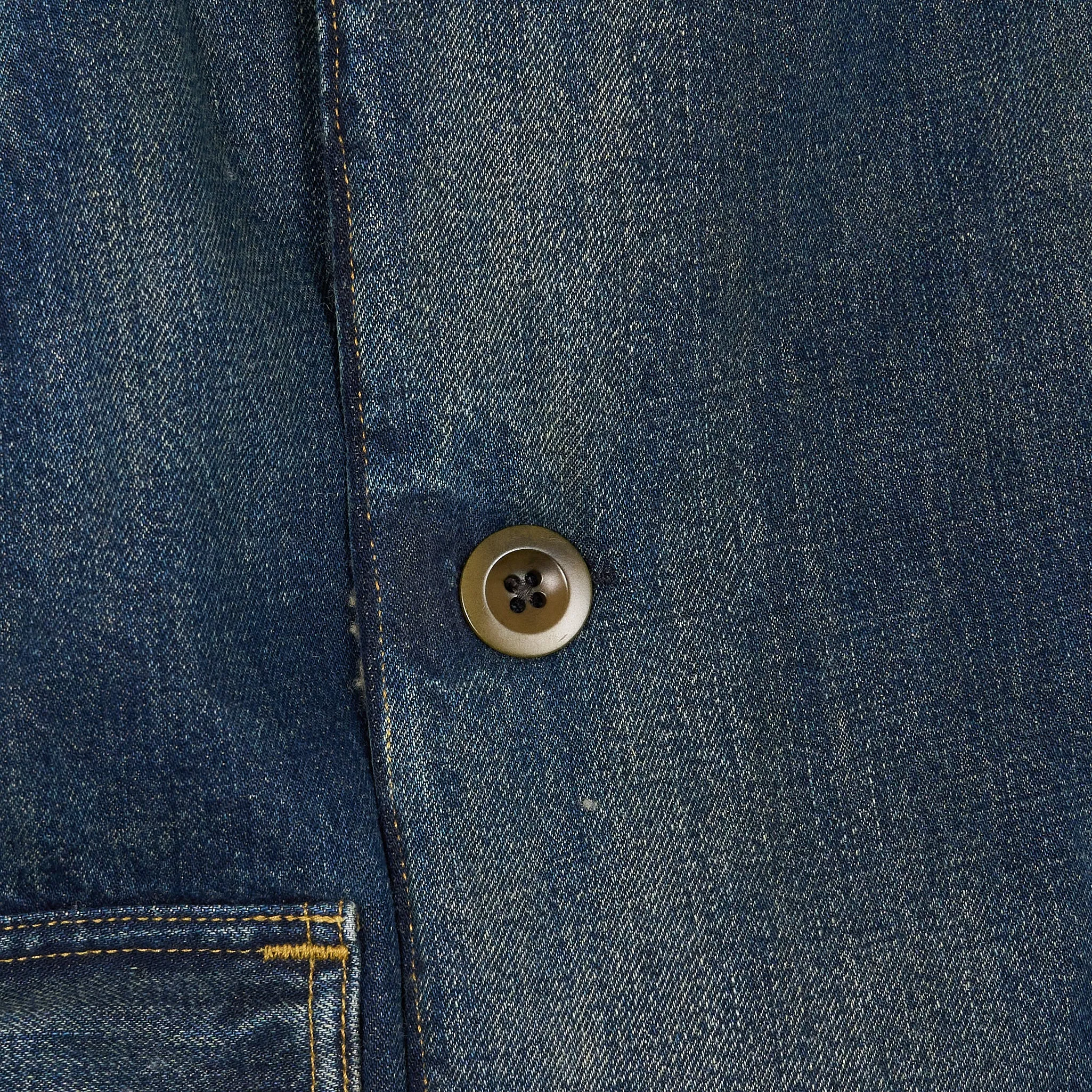 Double RL Hitching Fleece- Denim Ranch Jacket