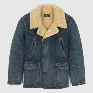 Double RL Hitching Fleece- Denim Ranch Jacket