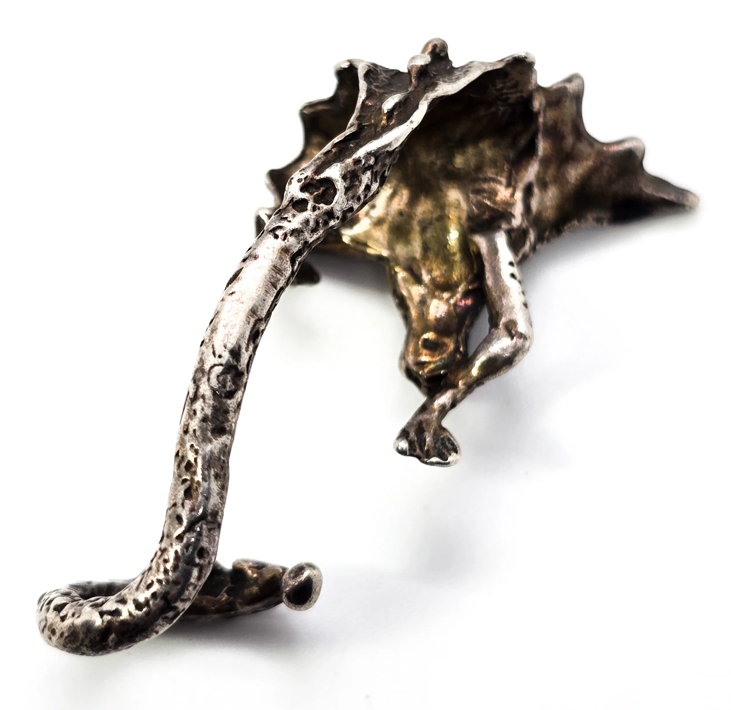 Dragon Retro 1982 sterling silver detailed ear cuff wrap no pierce cartilage ear hugger