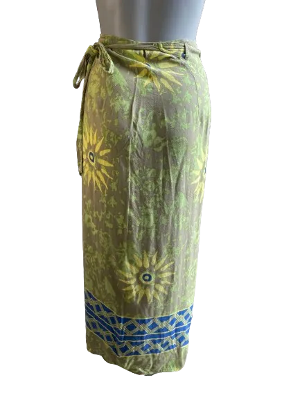 East West Sport Green Wrap Skirt