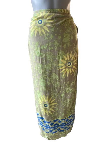 East West Sport Green Wrap Skirt