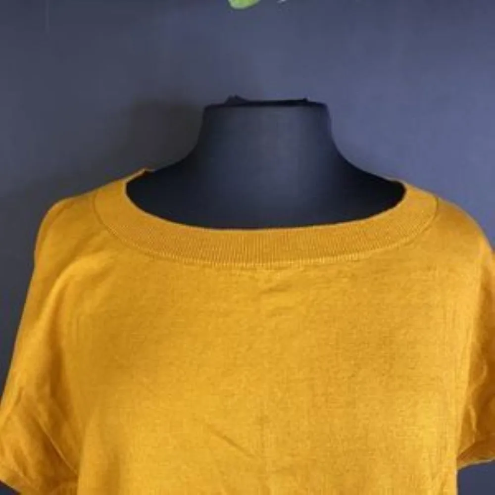 Eileen Fisher Organic Linen & Organic Cotton Sweater, Size Medium - Orange
