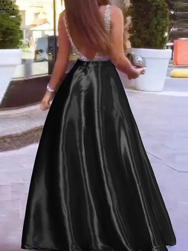 Elegant Party Lady Maxi Skirts
