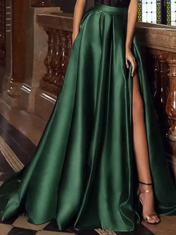 Elegant Party Lady Maxi Skirts