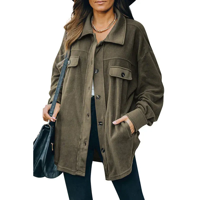 Elise - fleece button jacket