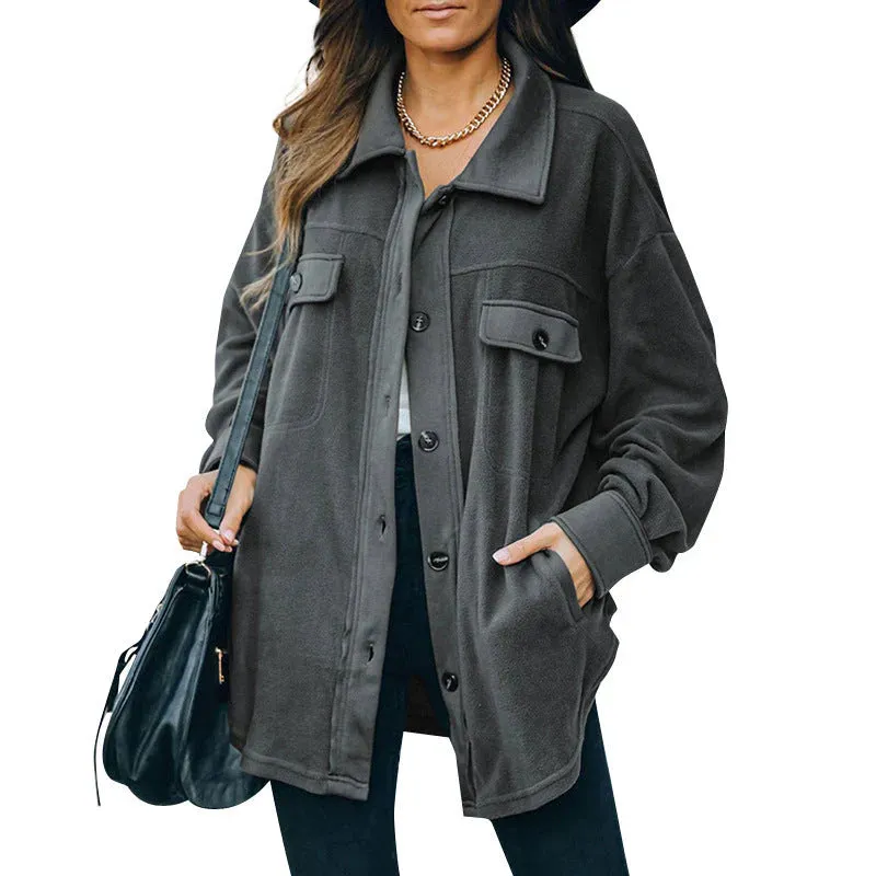 Elise - fleece button jacket