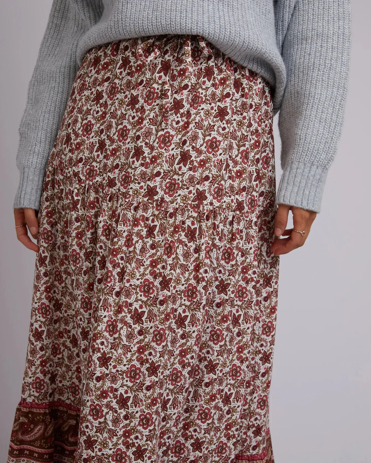 Elle Floral Maxi Skirt
