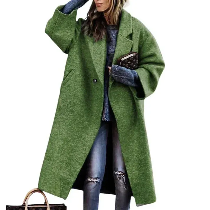 Enchanting Milla Wool Coat: Long & Warm