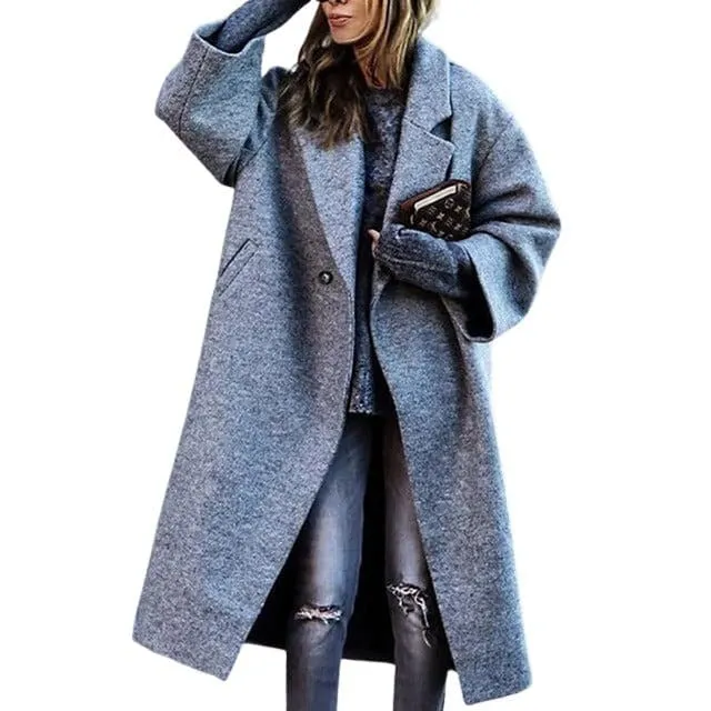Enchanting Milla Wool Coat: Long & Warm