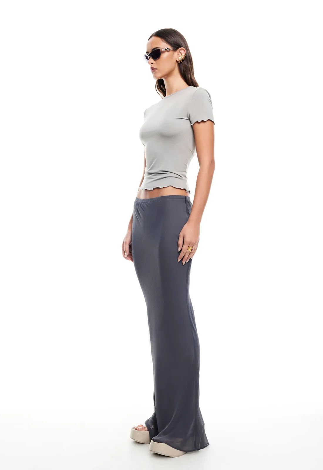 ENDLESS MAXI SKIRT - DARK OLIVE