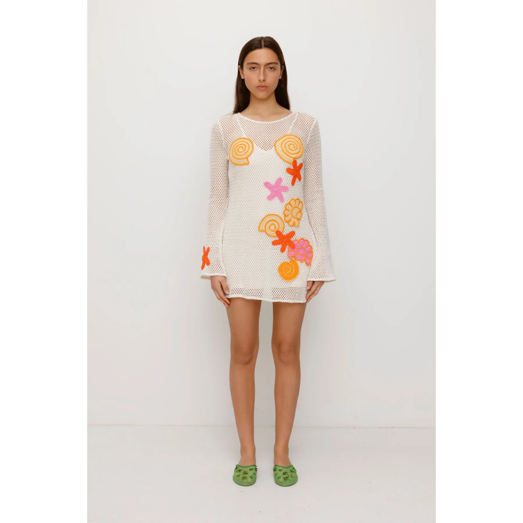 Enza Mini Dress - Creme