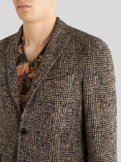 ETRO Alpaca Wool Blend Jacket | Brown