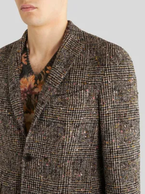 ETRO Alpaca Wool Blend Jacket | Brown