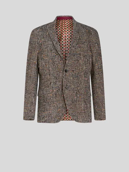 ETRO Alpaca Wool Blend Jacket | Brown