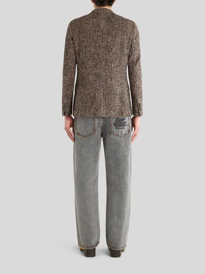 ETRO Alpaca Wool Blend Jacket | Brown