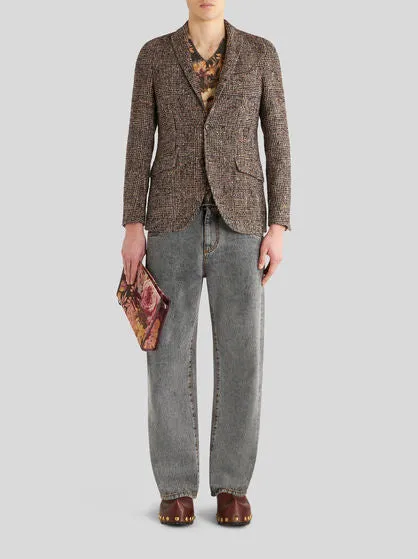 ETRO Alpaca Wool Blend Jacket | Brown