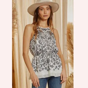 Fantastic Filigree Peplum Blouse