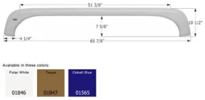 Fender Skirt for KZ-Tandem Axle, Taupe