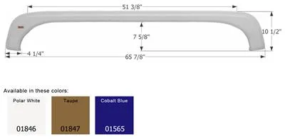 Fender Skirt for KZ-Tandem Axle, Taupe