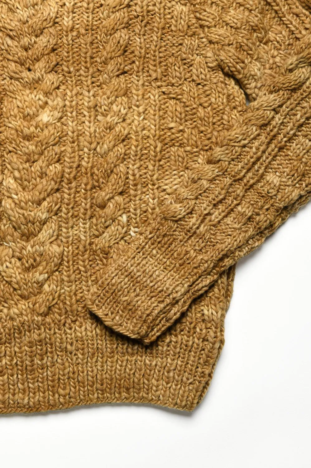 Fisherman Pullover - Dk. Gold