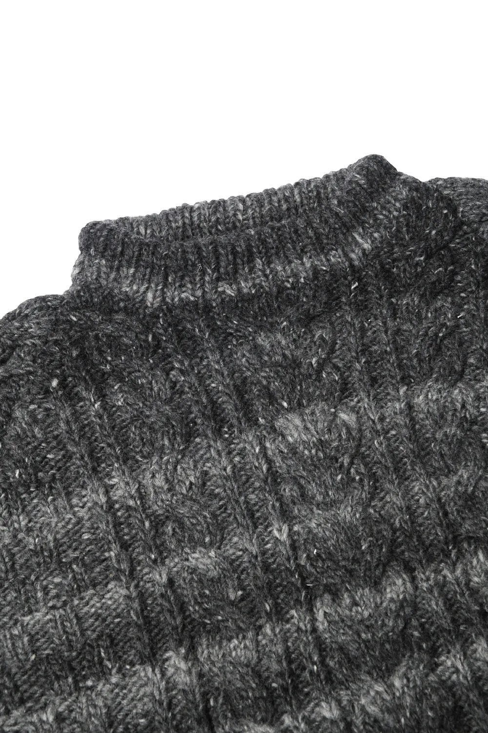 Fisherman Pullover - Grey Heather