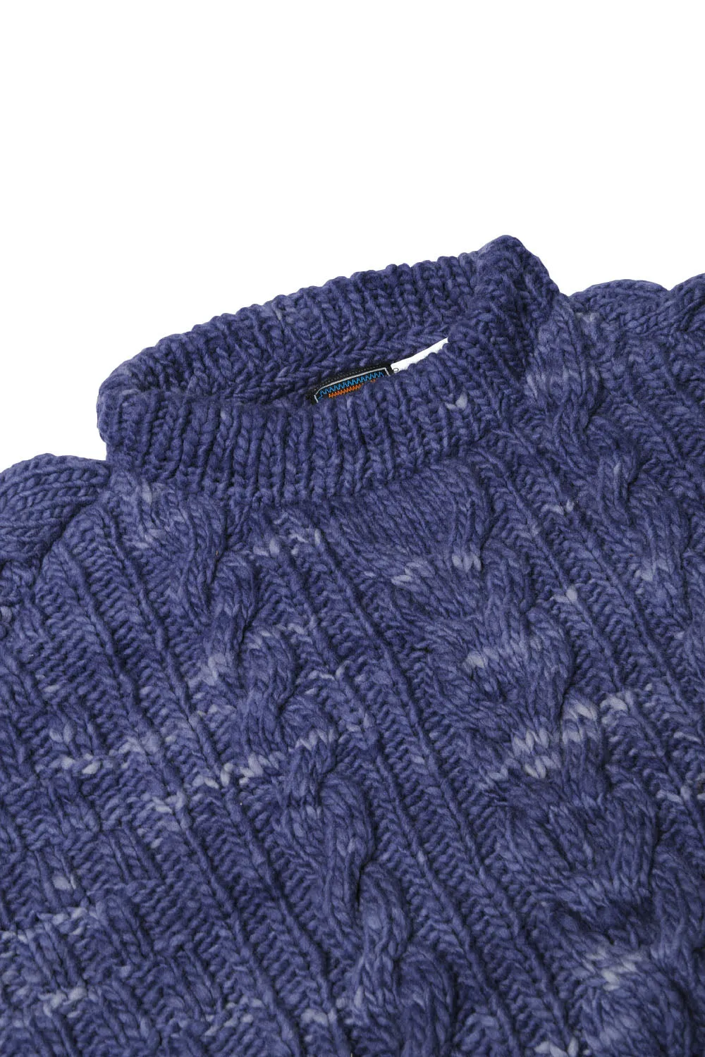 Fisherman Pullover - Navy Heather