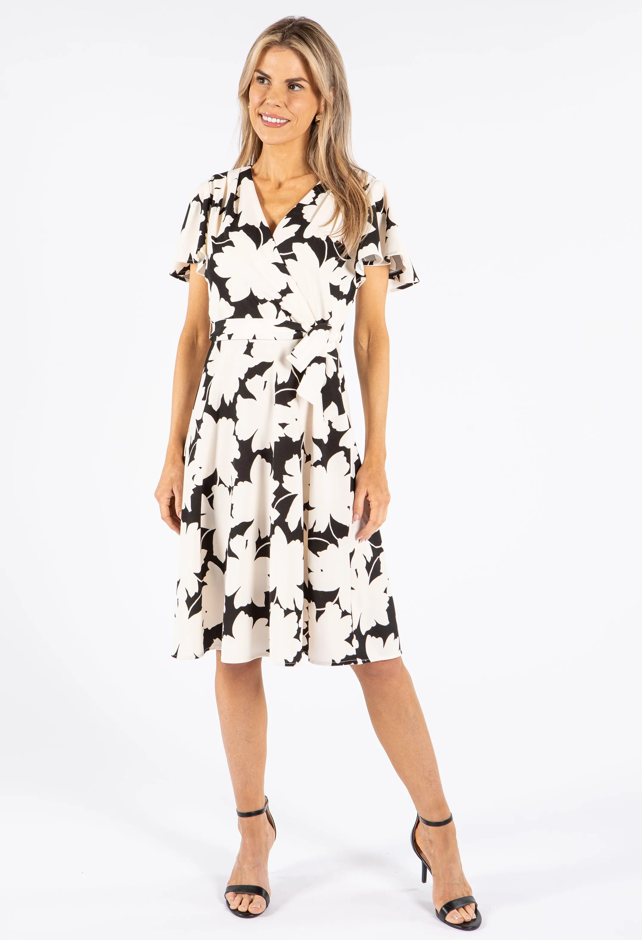 Floral Monochrome Dress