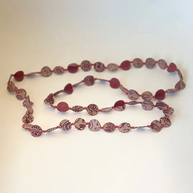 French 2000's Silk Disc Necklace (37)