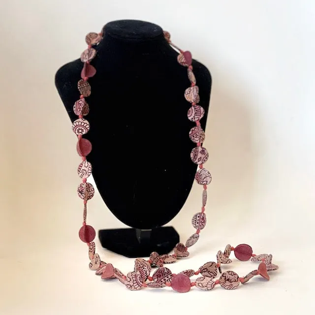 French 2000's Silk Disc Necklace (37)
