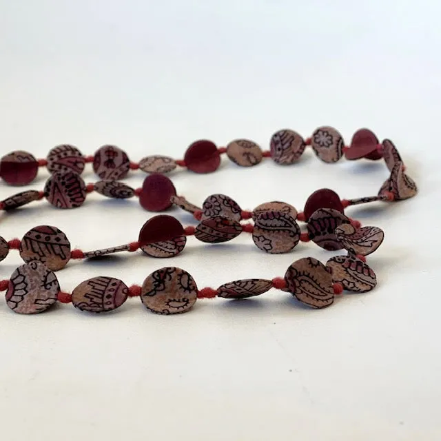 French 2000's Silk Disc Necklace (37)