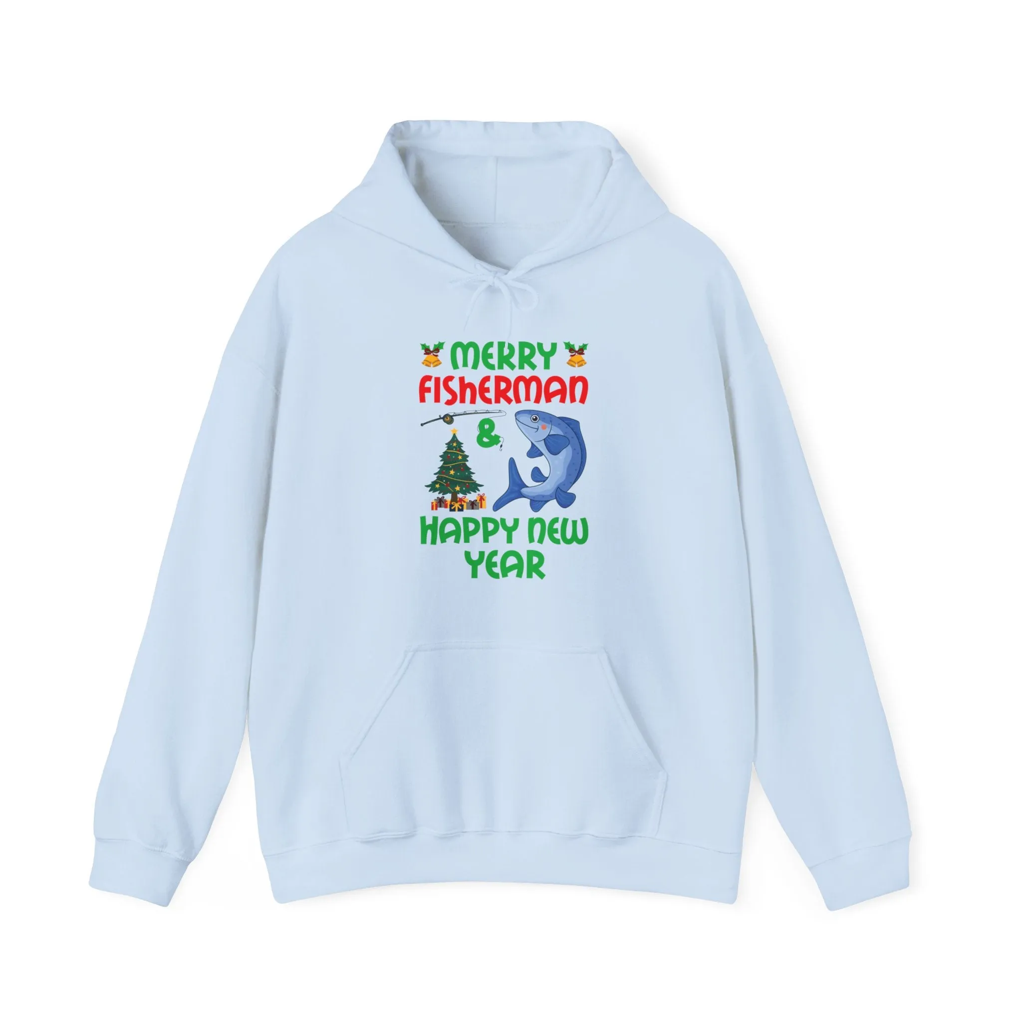 Funny Bass Fishing Merry Fishmas And Happy New Year Christmas Xmas Hoodie
