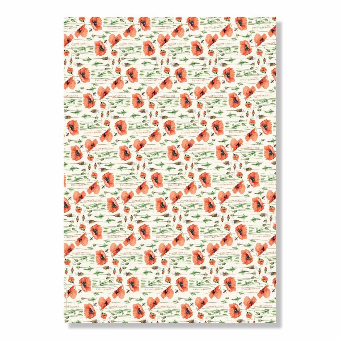 Garden Flowers Floral Wrapping Paper Book