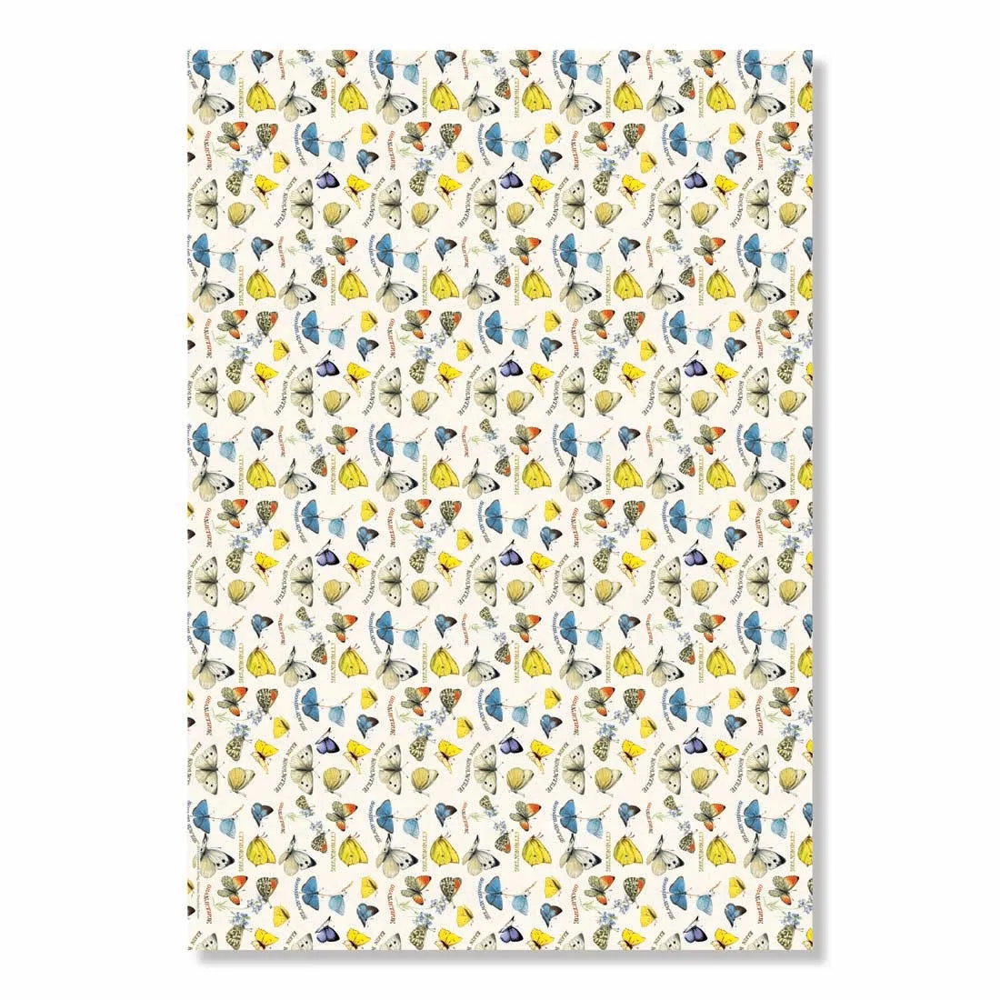 Garden Flowers Floral Wrapping Paper Book
