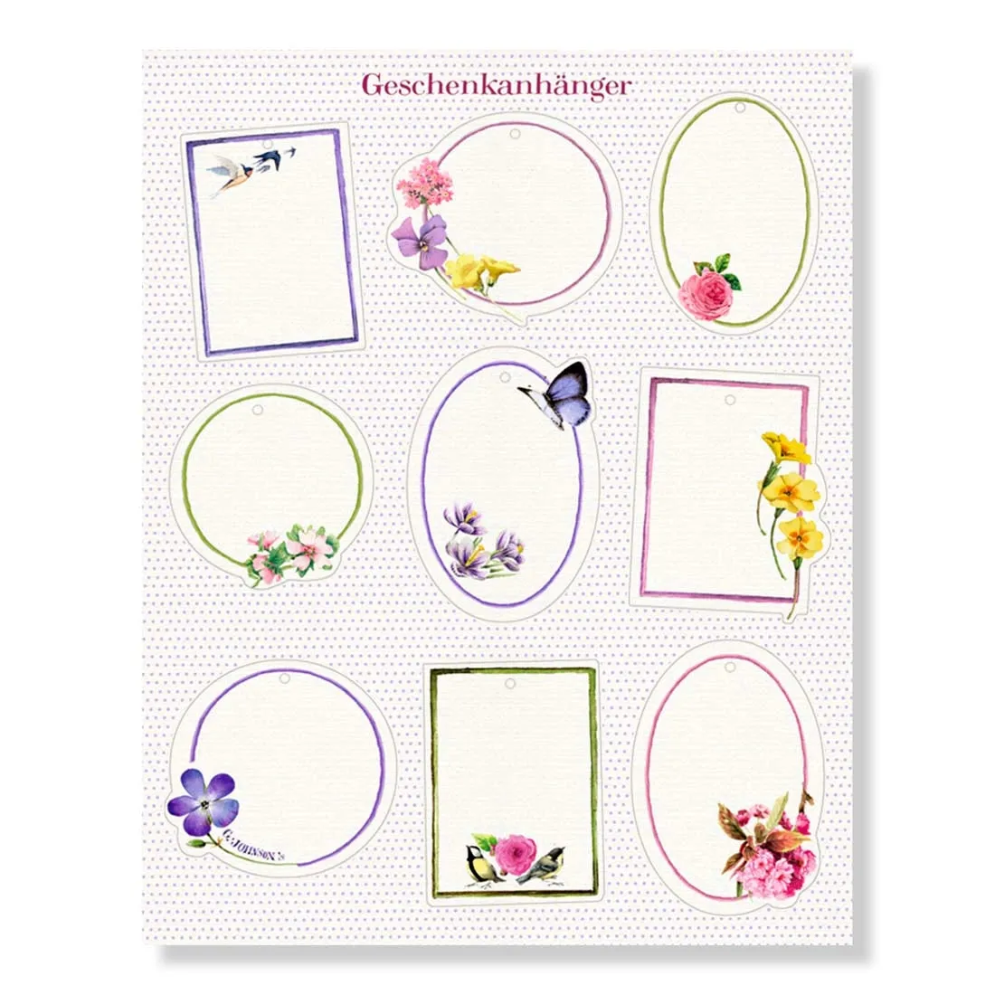Garden Flowers Floral Wrapping Paper Book