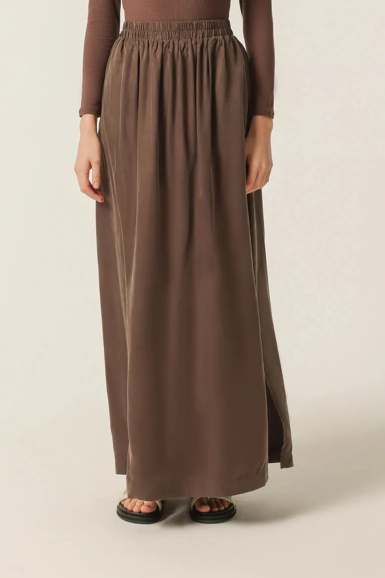 Gia Cupro Skirt Bark