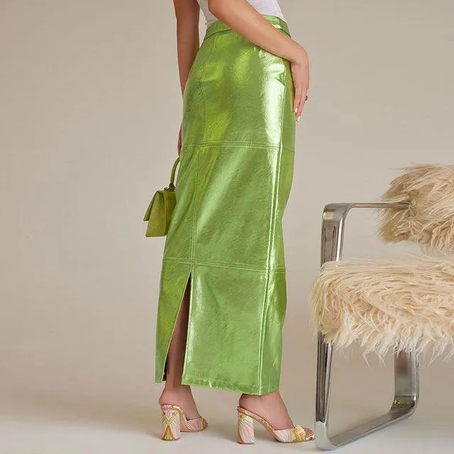 Giselle Metallic Maxi Skirts