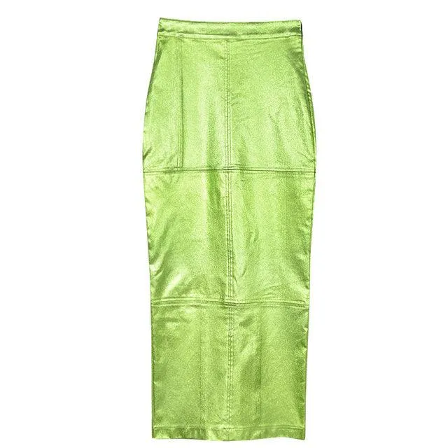 Giselle Metallic Maxi Skirts