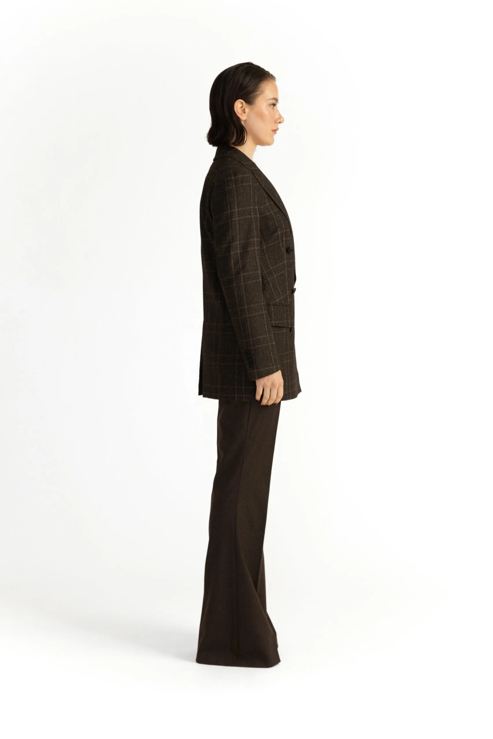 Granna Jacket - Relaxed cut jacket in brown