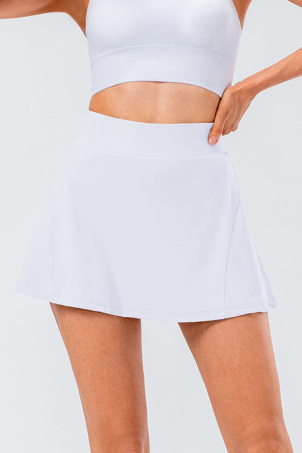 Gypsy-High Waist Pleated Active Skirt