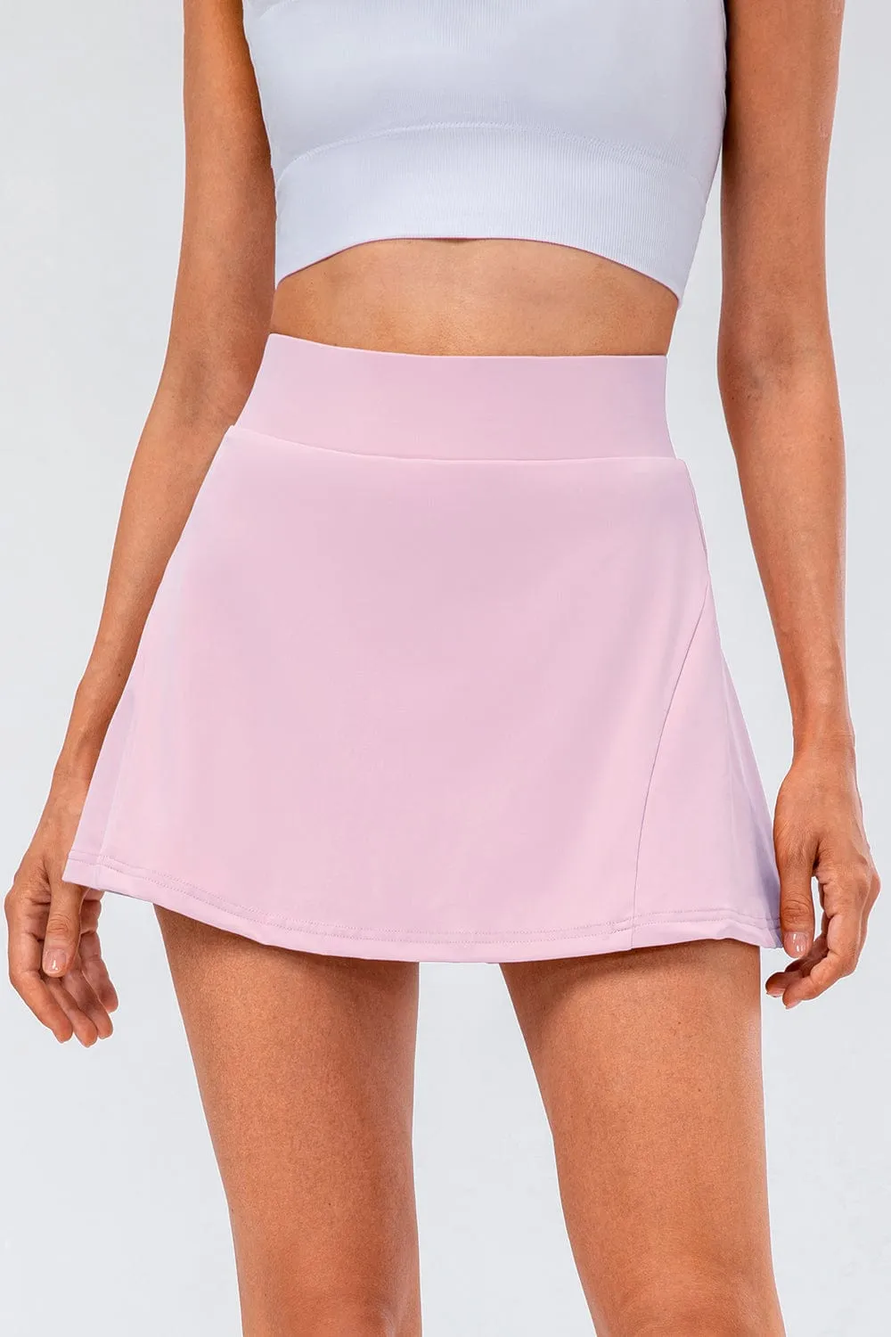 Gypsy-High Waist Pleated Active Skirt