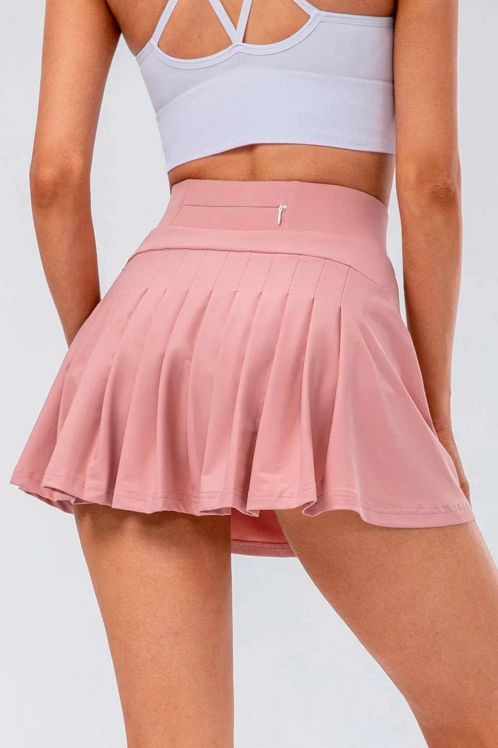 Gypsy-High Waist Pleated Active Skirt