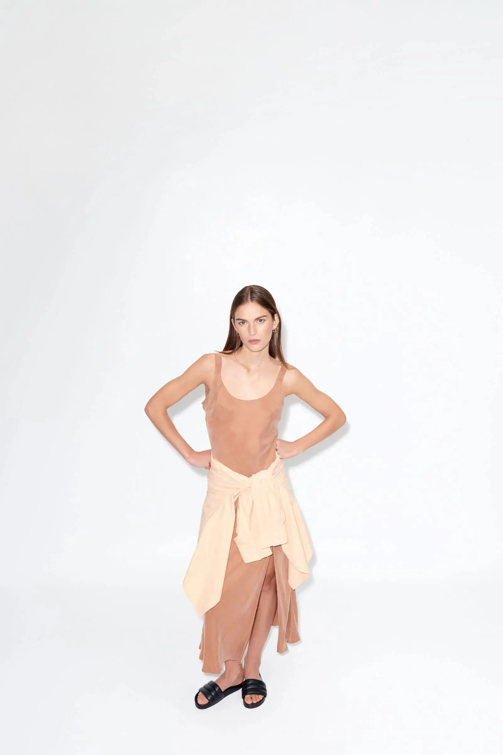 Harlow Slip Dress Terracotta