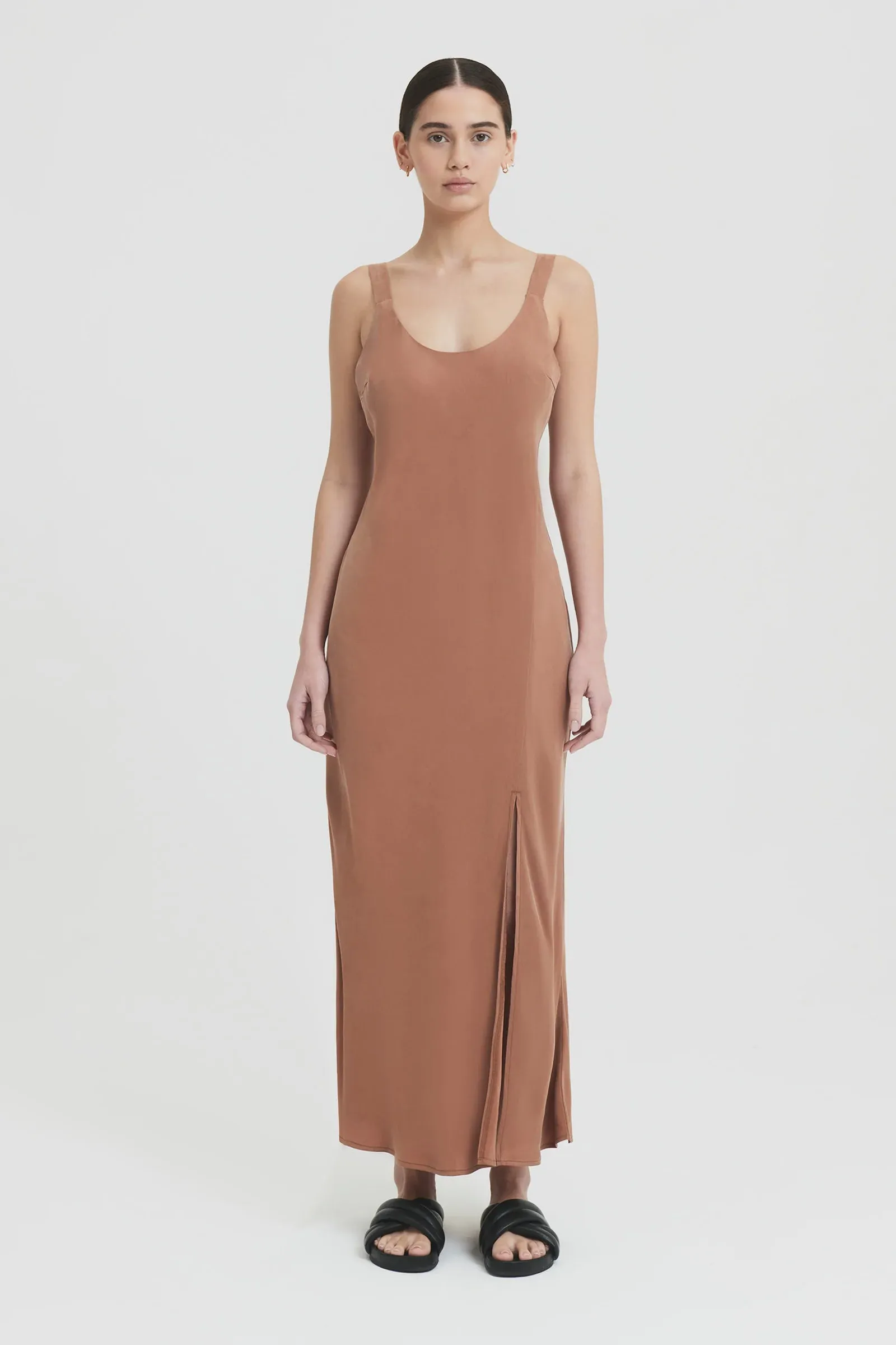 Harlow Slip Dress Terracotta