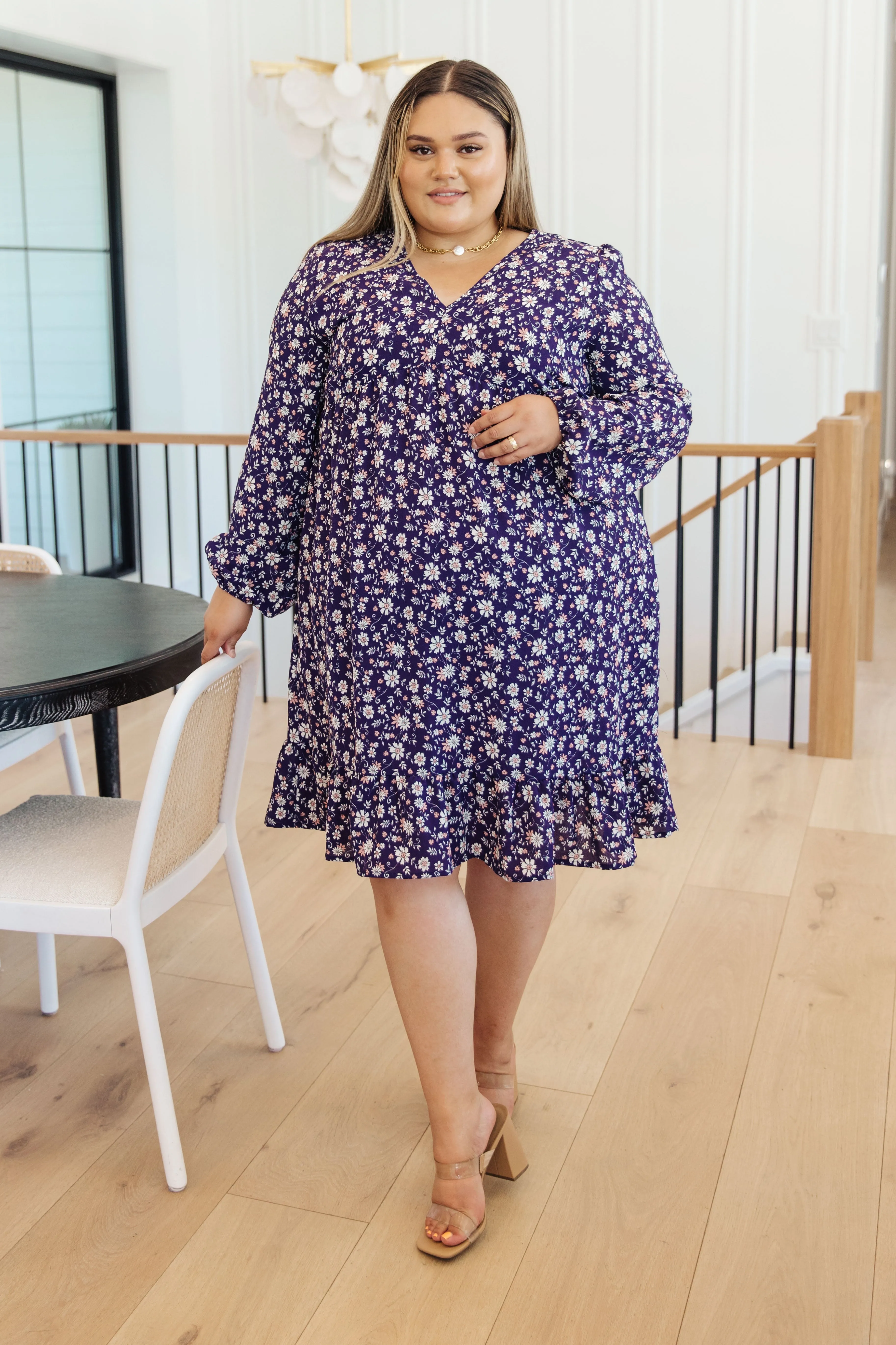 Hazel Blues® |  Since You’ve Been Gone Floral V-Neck Dress