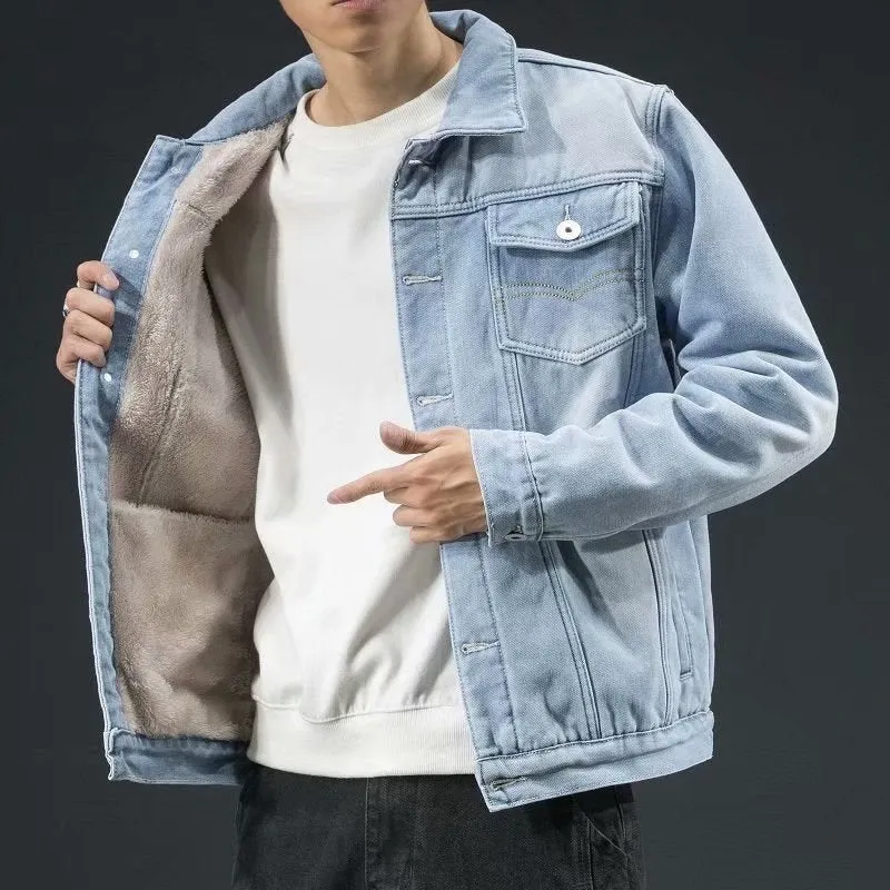 Heavy Wool-Lined Cordell Denim Jacket