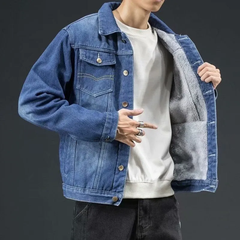 Heavy Wool-Lined Cordell Denim Jacket