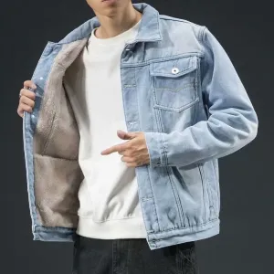 Heavy Wool-Lined Cordell Denim Jacket