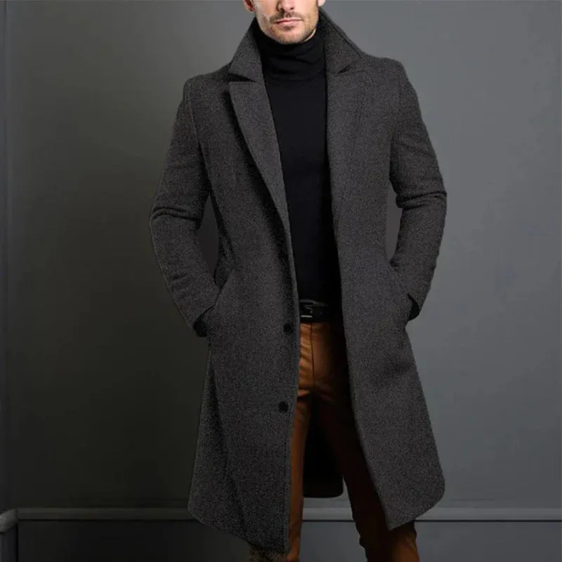 High quality wool coat for men