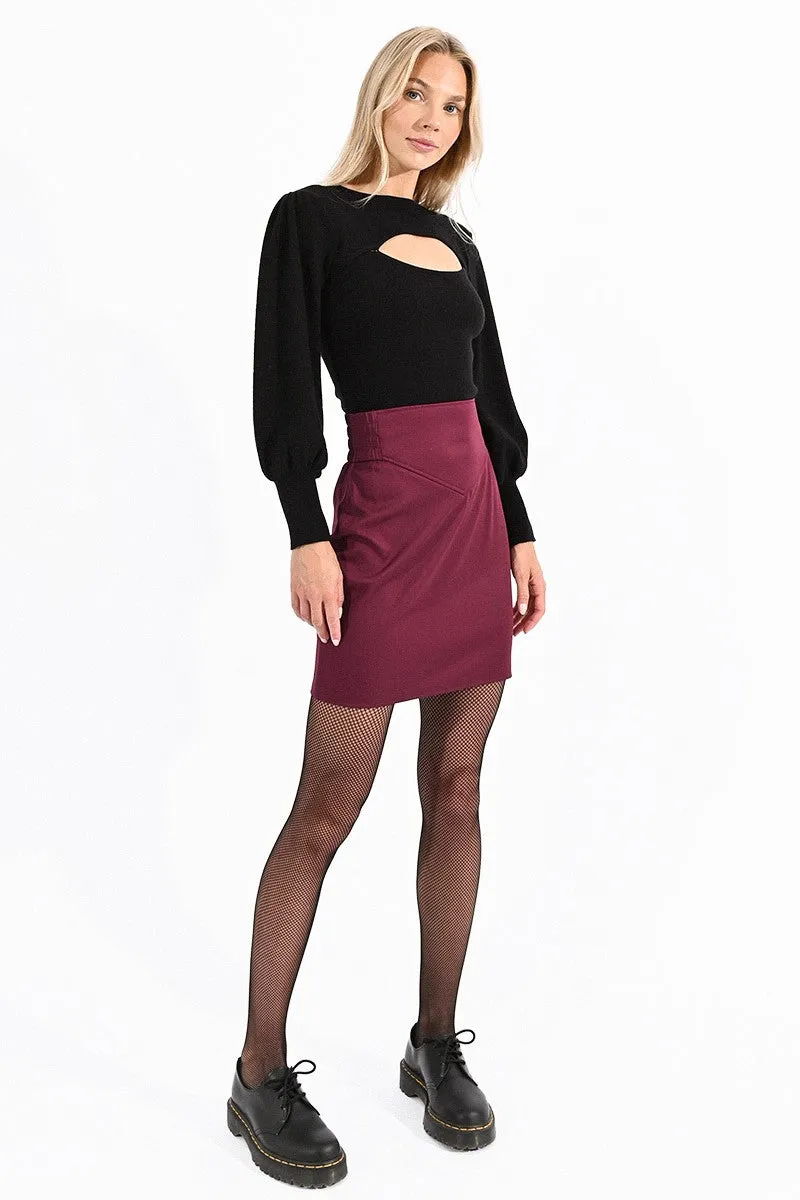 HIGH WAIST MINI SKIRT